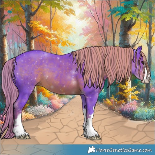 Horse Color:Watercolor Liver Chestnut 