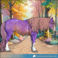 Horse Color:Watercolor Liver Chestnut 