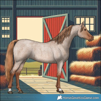 Horse Color:Red Dun Roan 