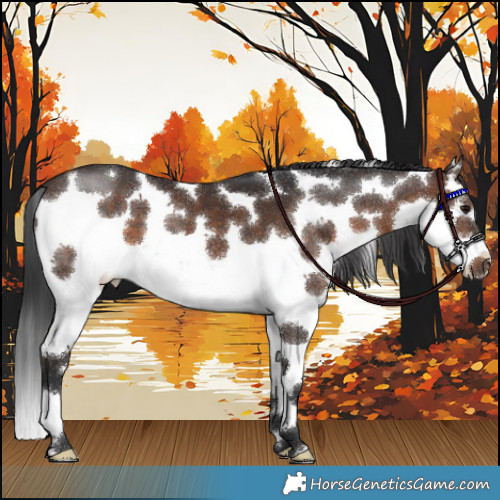 Horse Color:Brown Sabino