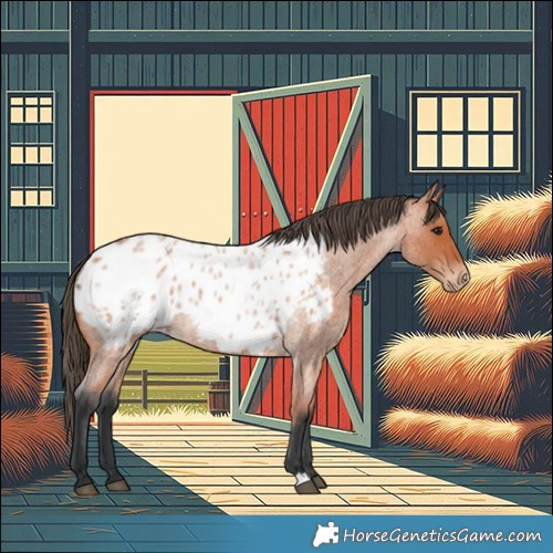 Horse Color:Bay Roan Appaloosa 