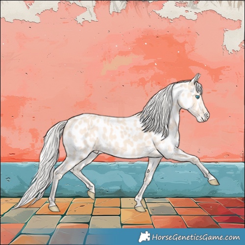 Horse Color:Cremello Appaloosa 