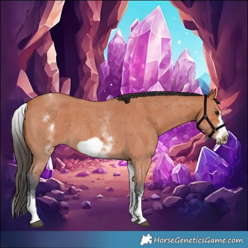 Horse Color:White Spotted Bay Sabino Frame 