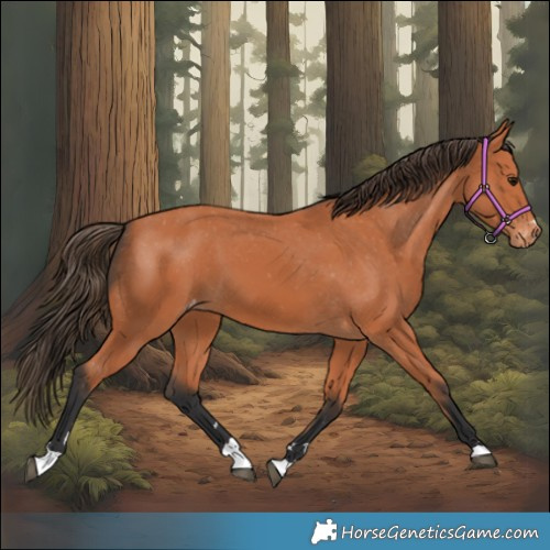 Horse Color:Bay Appaloosa 