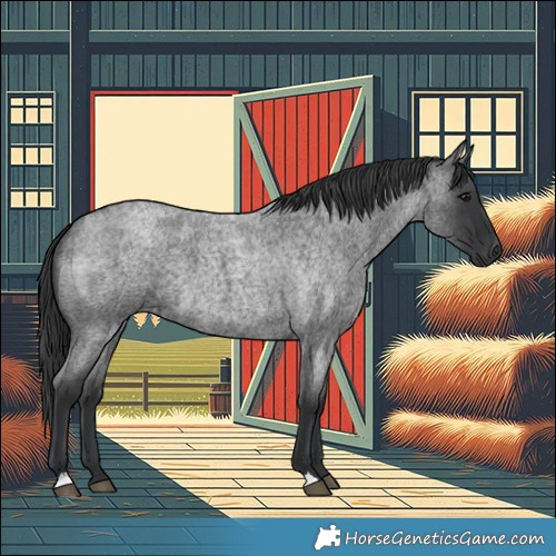 Horse Color:Blue Roan