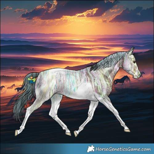 Horse Color:Painted Liver Chestnut Ice Tobiano 