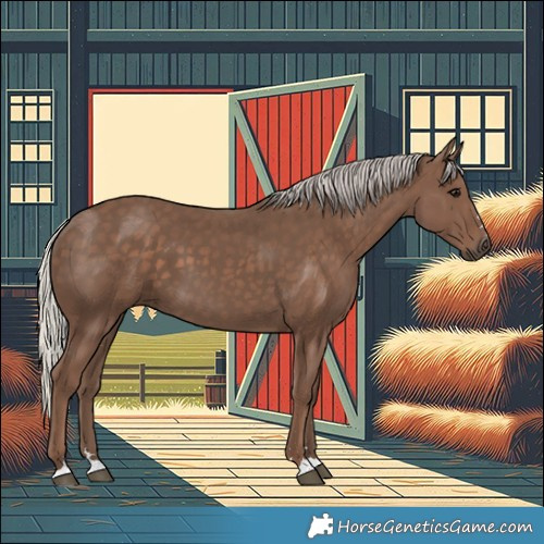 Horse Color:Silver Black 