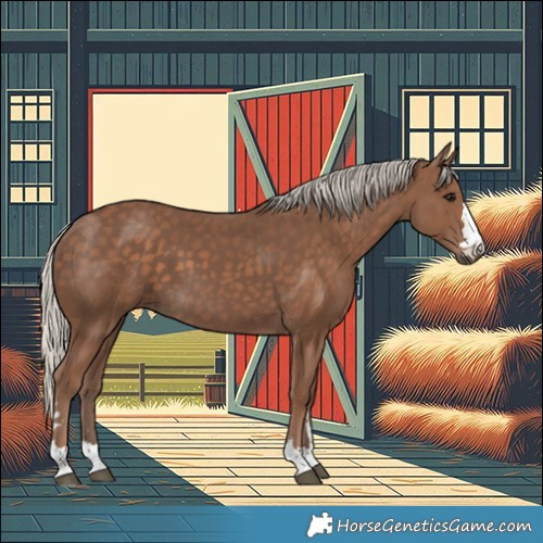 Horse Color:Silver Black 
