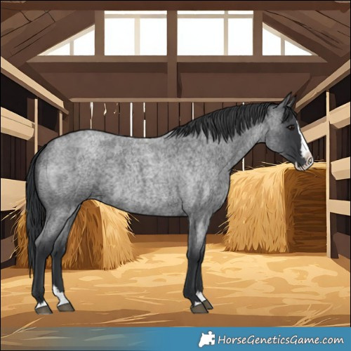 Horse Color:Blue Roan Splash 
