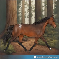 Horse Color:Bay Appaloosa 