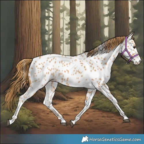 Horse Color:Chestnut Near Leopard 