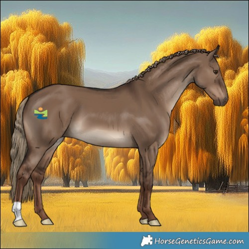 Horse Color:Liver Red Dun 