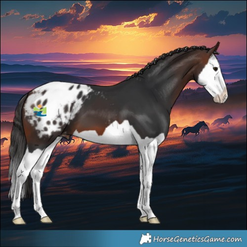 Horse Color:Brown Splash Blanket 