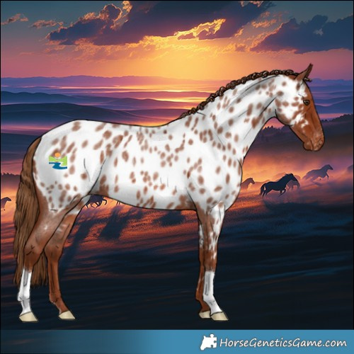 Horse Color:Red Roan Appaloosa 