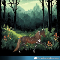 Horse Color:White Spotted Liver Chestnut 