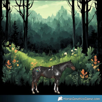 Horse Color:White Spotted Liver Chestnut Tobiano 