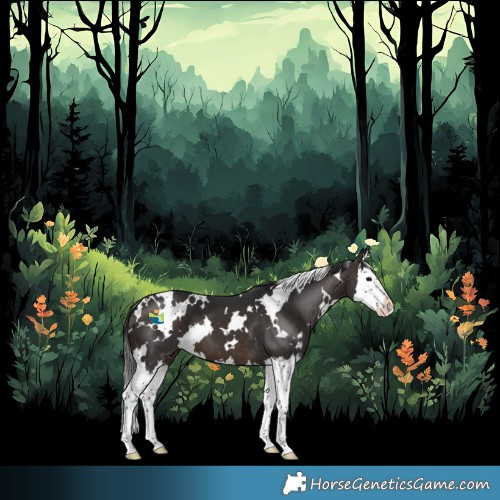 Horse Color:White Spotted Brown Splash 