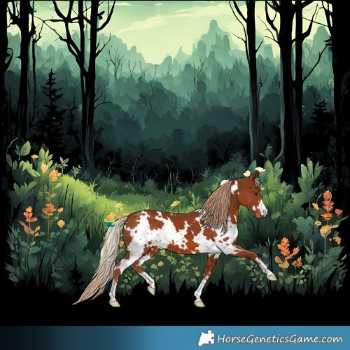 Horse Color:White Spotted Chestnut
