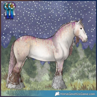 Horse Color:Gray Watercolor Liver Red Dun Onyx Splash Tobiano Rabicano Brindle  and Liver Red Dun Sabino Splash Tobiano Appaloosa Rabicano 