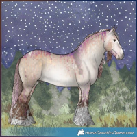 Horse Color:Gray Watercolor Liver Red Dun Onyx Splash Tobiano Rabicano Brindle  and Liver Red Dun Sabino Splash Tobiano Appaloosa Rabicano 