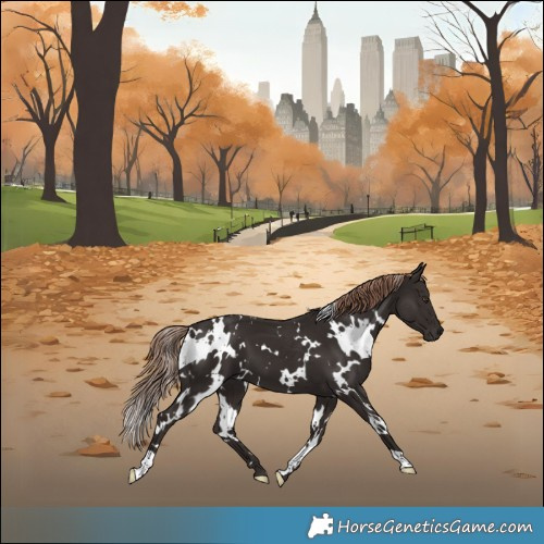 Horse Color:White Spotted Liver Chestnut 