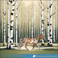 Horse Color:White Spotted Chocolate Palomino Rabicano