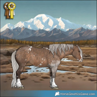 Horse Color:White Spotted Silver Brown Dun Splash Brindle