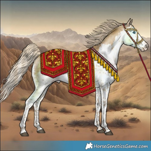 Horse Color:Chocolate Palomino Dun Mushroom Splash 