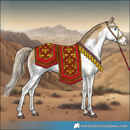 Horse Color:Chocolate Palomino Dun Mushroom Splash