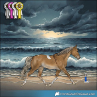 Horse Color:Chocolate Palomino Dun Tobiano Rabicano 