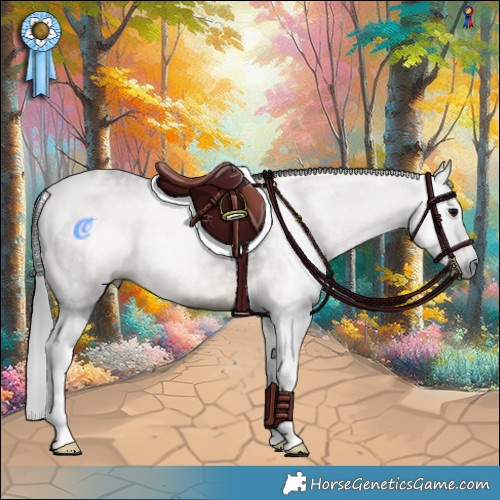 Horse Color:Gray Brown Tobiano Rabicano