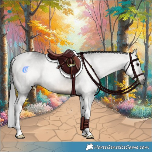 Horse Color:Gray Brown Tobiano Rabicano