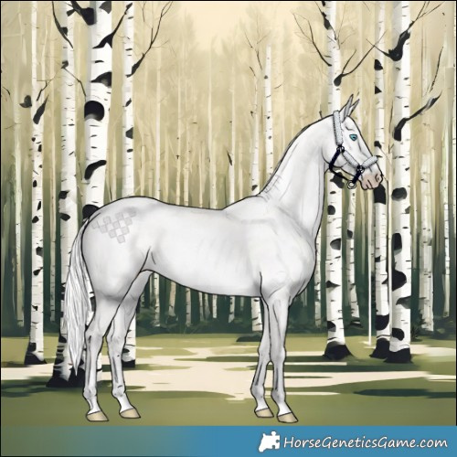 Horse Color:Cremello Dun 