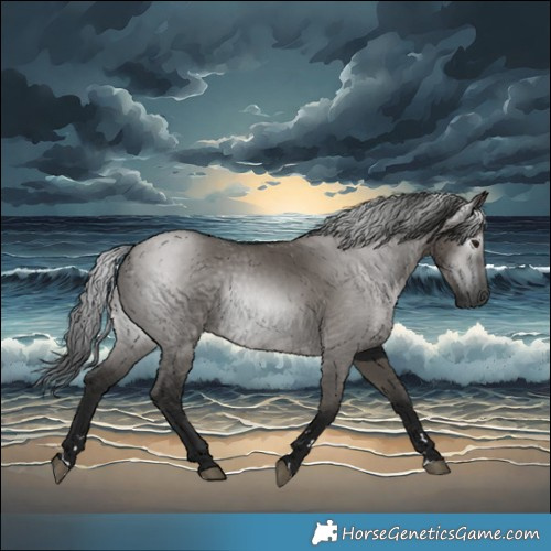 Horse Color:Gray Grullo 