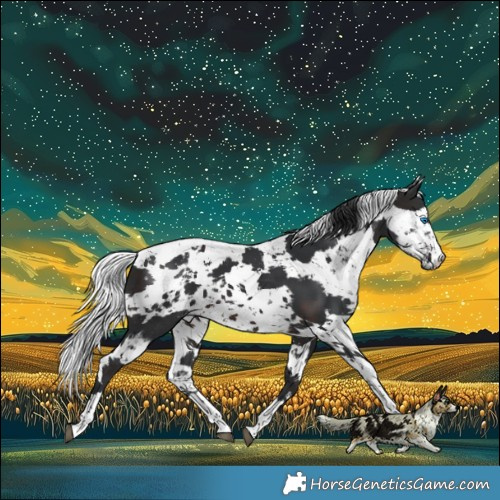 Horse Color:Brown Harlequin Merle