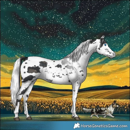 Horse Color:Black Harlequin Merle