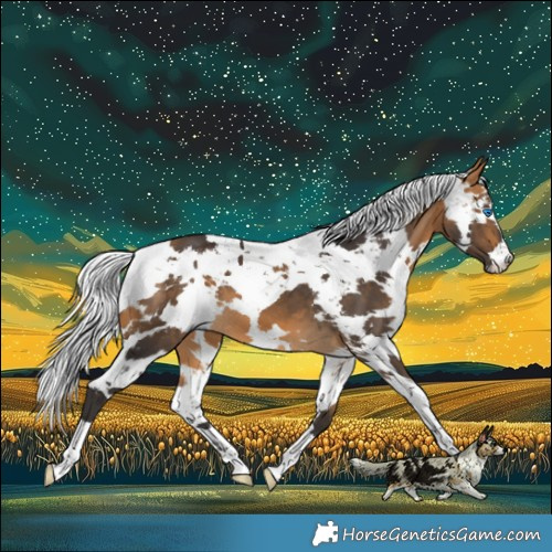 Horse Color:Buckskin Harlequin Merle 