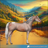 Horse Color:Silver Brown Tobiano 
