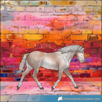 Horse Color:Gray Silver Black Pearl Tobiano 