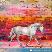 Horse Color:Gray Silver Black Pearl Tobiano 