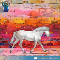 Horse Color:Gray Silver Black Pearl Tobiano