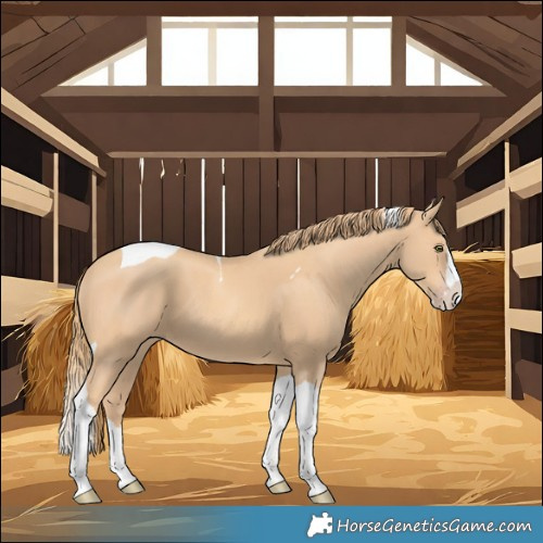 Horse Color:Gold Champagne Splash Tobiano 