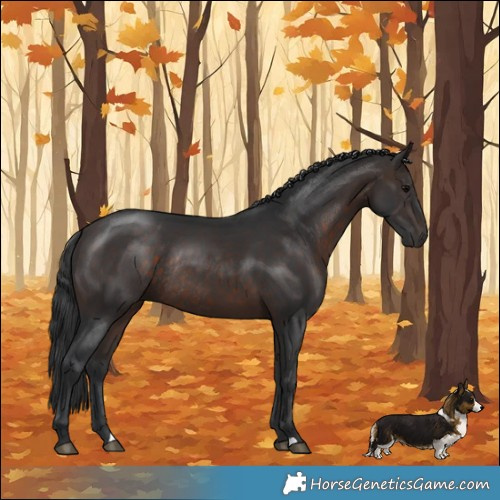 Horse Color:Brown Rabicano 