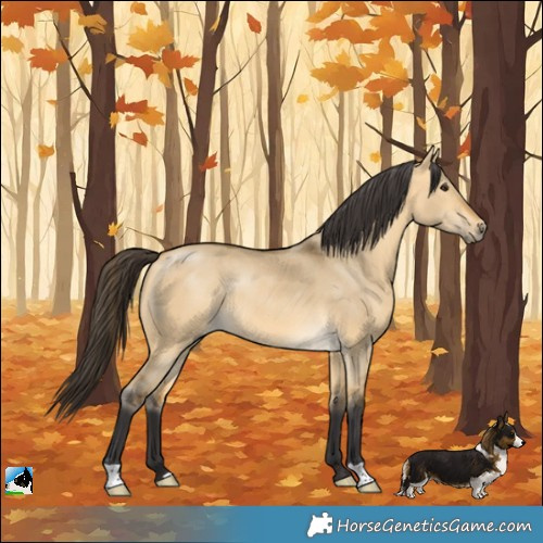 Horse Color:Buckskin Dun Rabicano 