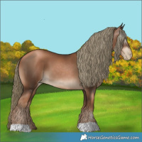 Horse Color:Gray Liver Chestnut Pearl Mushroom 