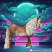 Horse Color:Gray Liver Chestnut Pearl Mushroom