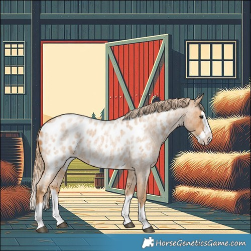Horse Color:Red Roan Splash Appaloosa 