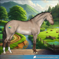 Horse Color:Liver Red Dun 