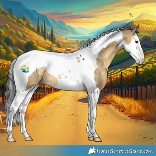 Horse Color:Buckskin Dun Splash Tobiano 
