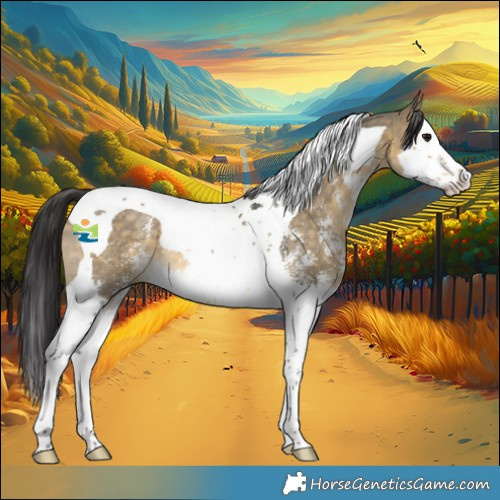 Horse Color:Buckskin Dun Sabino Splash Tobiano 